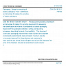 CSN EN 18120-1 - Packaging - Design for recycling of plastic packaging - Part 1: Definitions and principles for design-for-recycling of plastic packaging