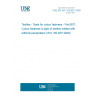 UNE EN ISO 105-B07:2009 Textiles - Tests for colour fastness - Part B07: Colour fastness to light of textiles wetted with artificial perspiration (ISO 105-B07:2009)