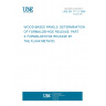 UNE EN 717-3:1996 Wood-based panels - Determination of formaldehyde release - Part 3: Formaldehyde release by the flask method