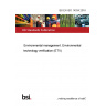 BS EN ISO 14034:2018 Environmental management. Environmental technology verification (ETV)