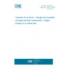 UNE EN 15570:2008 Hardware for furniture - Strength and durability of hinges and their components - Hinges pivoting on a vertical axis