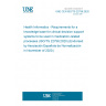 UNE CEN ISO/TS 22756:2020 Health Informatics - Requirements for a knowledge base for clinical decision support systems to be used in medication-related processes (ISO/TS 22756:2020) (Endorsed by Asociación Española de Normalización in November of 2020.)