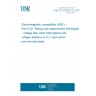 UNE EN 61000-4-29:2002 Electromagnetic compatibility (EMC) -- Part 4-29: Testing and measurement techniques - Voltage dips, short interruptions and voltage variations on d.c. input power port immunity tests.