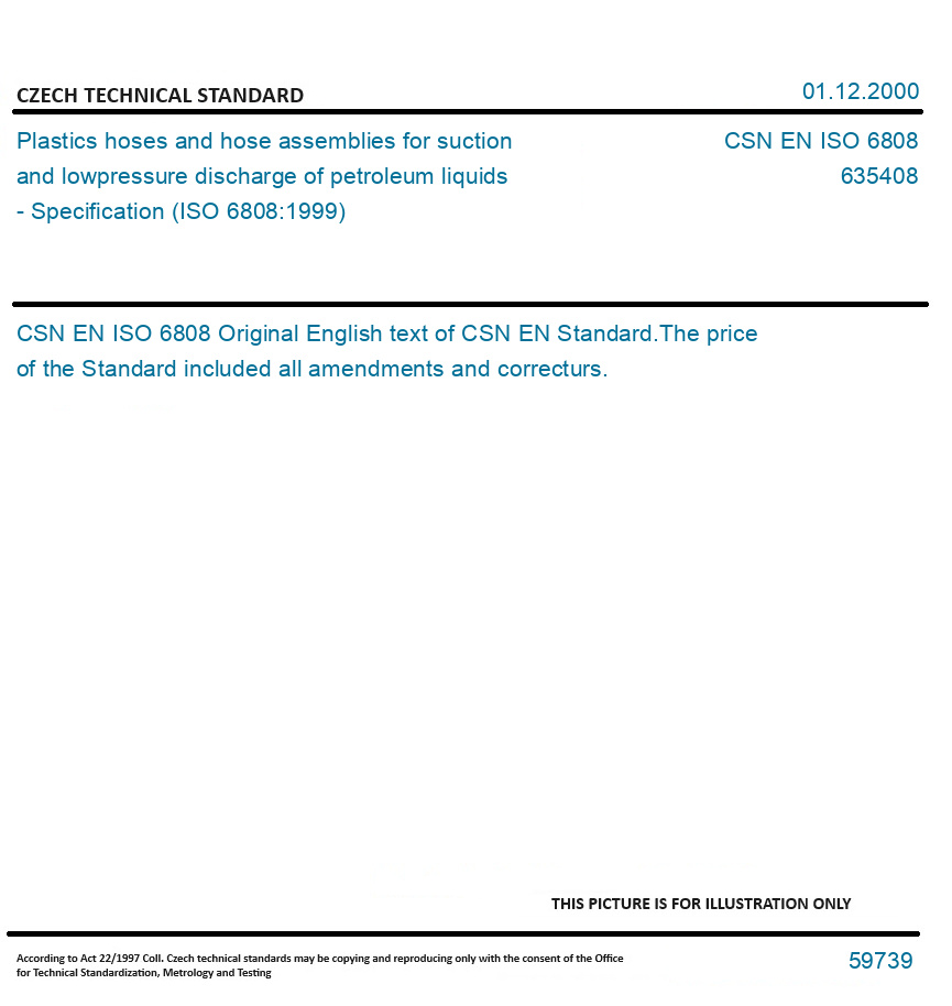 CSN EN ISO 6808 - Plastics hoses and hose assemblies for suction and ...