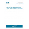 UNE EN 60745-2-21:2010 Hand-held motor-operated electric tools - Safety -- Part 2-21: Particular requirements for drain cleaners