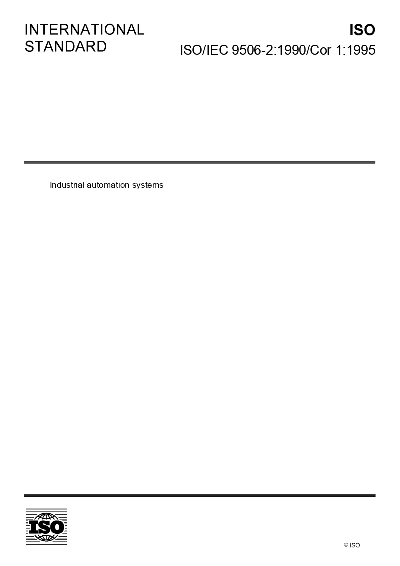 ISO/IEC 9506-2:1990/Cor 1:1995