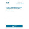 UNE EN ISO 3382-3:2012 Acoustics - Measurement of room acoustic parameters - Part 3: Open plan offices (ISO 3382-3:2012)