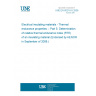 UNE EN 60216-5:2008 Electrical insulating materials - Thermal endurance properties -- Part 5: Determination of relative thermal endurance index (RTE) of an insulating material (Endorsed by AENOR in September of 2008.)