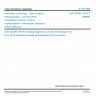 CSN ISO/IEC 9576-2 - Information technology - Open Systems Interconnection - Connectionless Presentation protocol: Protocol Implementation Conformance Statement (PICS) proforma