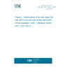 UNE EN ISO 1133-1:2012 Plastics - Determination of the melt mass-flow rate (MFR) and melt volume-flow rate (MVR) of thermoplastics - Part 1: Standard method (ISO 1133-1:2011)