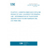UNE EN ISO 4608:1999 PLASTICS - HOMOPOLYMER AND COPOLYMER RESINS OF VINYL CHLORIDE FOR GENERAL USE - DETERMINATION OF PLASTICIZER ABSORPTION AT ROOM TEMPERATURE (ISO 4608:1998)