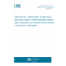 UNE EN ISO 15350:2011 Steel and iron - Determination of total carbon and sulfur content - Infrared absorption method after combustion in an induction furnace (routine method) (ISO 15350:2000)
