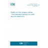 UNE EN ISO 26945:2011 Metallic and other inorganic coatings - Electrodeposited coatings of tin-cobalt alloy (ISO 26945:2011)