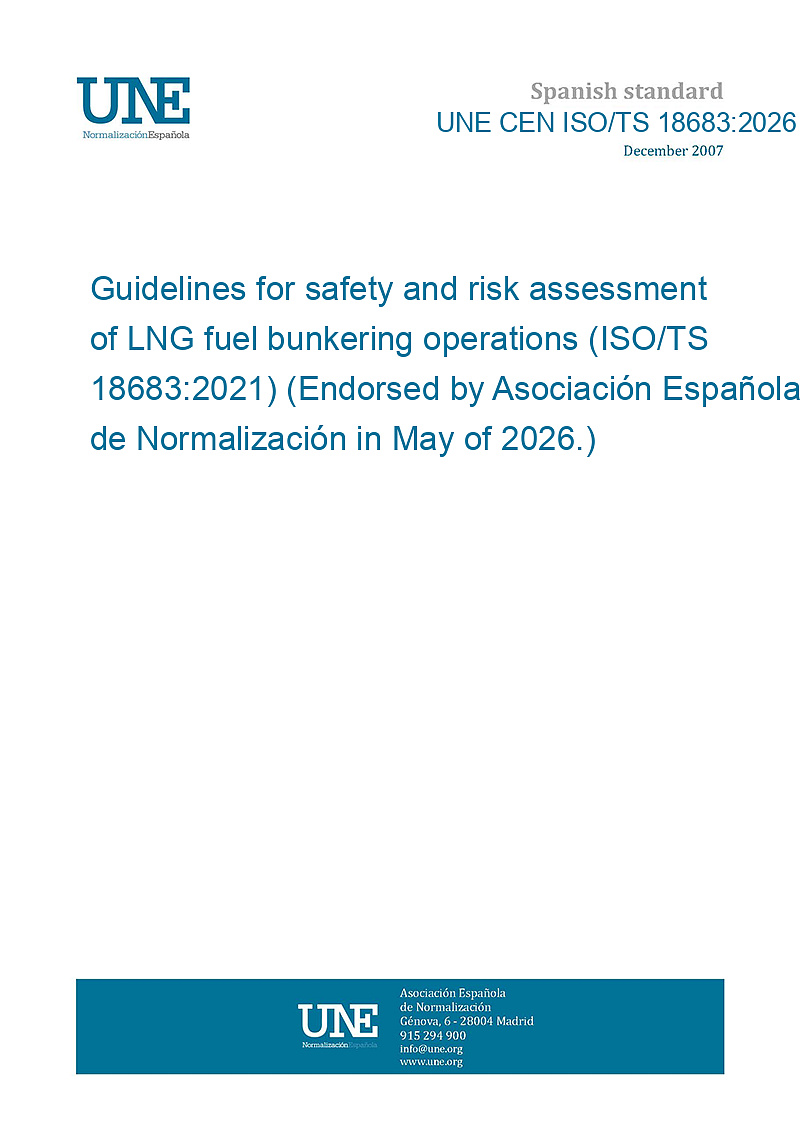 UNE CEN ISO/TS 18683:2026