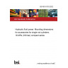 BS ISO 8133:2022 Hydraulic fluid power. Mounting dimensions for accessories for single rod cylinders, 16 MPa (160 bar) compact series