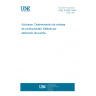 UNE 34185:1984 SUGARS. DETERMINATION OF CONDUCTIVITY ASH. METHOD BY POINTS ATTRIBUTION.