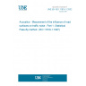 UNE EN ISO 11819-1:2002 Acoustics - Measurement of the influence of road surfaces on traffic noise - Part 1: Statistical Pass-By method (ISO 11819-1:1997)