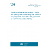 UNE EN ISO 20312:2011 Petroleum and natural gas industries - Design and operating limits of drill strings with aluminium alloy components (ISO 20312:2011) (Endorsed by AENOR in November of 2011.)