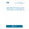 UNE EN ISO/ASTM 52938-1:2026 - Additive manufacturing of metals - Environment, health and safety - Part 1: Safety requirements for PBF-LB machines (ISO/ASTM 52938-1:2025) UNE EN ISO/ASTM 52938-1:2026 - Additive manufacturing of metals - Environment, health and safety - Part 1: Safety requirements for PBF-LB machines (ISO/ASTM 52938-1:2025)