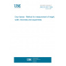 UNE EN 951:1999 Door leaves - Method for measurement of height, width, thickness and squareness