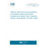 UNE EN ISO 6603-1:2001 Plastics - Determination of puncture impact behaviour of rigid plastics - Part 1: Non-instrumented impact testing. (ISO 6603-1:2000)