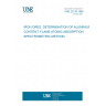 UNE 22136:1988 IRON ORES. DETERMINATION OF ALUMINIUM CONTENT. FLAME ATOMIC ABSORPTION SPECTROMETRIC METHOD.