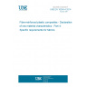 UNE EN 16245-4:2014 Fibre-reinforced plastic composites - Declaration of raw material characteristics - Part 4: Specific requirements for fabrics