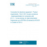 UNE EN 61076-2-109:2014 Connectors for electronic equipment - Product requirements - Part 2-109: Circular connectors - Detail specification for connectors with M 12 × 1 screw-locking, for data transmission frequencies up to 500 MHz (Endorsed by AENOR in October of 2014.)