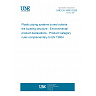 UNE EN 16903:2026 - Plastic piping systems buried outside the building structure - Environmental product declarations - Product Category rules complementary to EN 15804