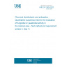 UNE EN 13624:2022 Chemical disinfectants and antiseptics - Quantitative suspension test for the evaluation of fungicidal or yeasticidal activity in the medical area - Test method and requirements (phase 2, step 1)