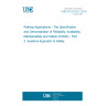 UNE EN 50126-2:2018 Railway Applications - The Specification and Demonstration of Reliability, Availability, Maintainability and Safety (RAMS) - Part 2: Systems Approach to Safety