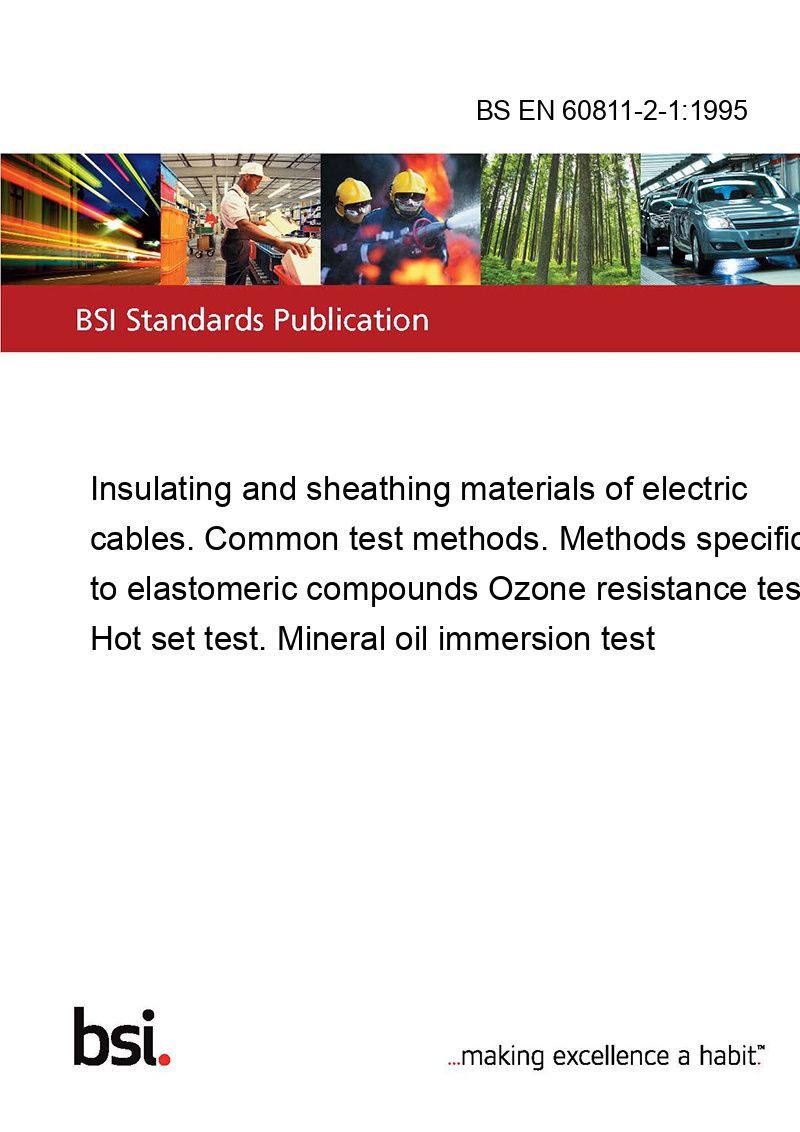BS EN 60811-2-1:1995 Insulating and sheathing materials of electric ...
