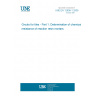 UNE EN 12808-1:2009 Grouts for tiles - Part 1: Determination of chemical resistance of reaction resin mortars