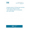 UNE EN ISO 15616-4:2021 Acceptance tests for CO2-laser beam machines for high quality welding and cutting - Part 4: Machines with 2-D moving optics (ISO 15616-4:2008)
