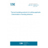 UNE EN 12089:2013 Thermal insulating products for building applications - Determination of bending behaviour