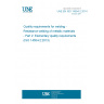 UNE EN ISO 14554-2:2014 Quality requirements for welding - Resistance welding of metallic materials - Part 2: Elementary quality requirements (ISO 14554-2:2013)