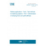 UNE EN 13146-7:2019 Railway applications - Track - Test methods for fastening systems - Part 7: Determination of clamping force and uplift stiffness