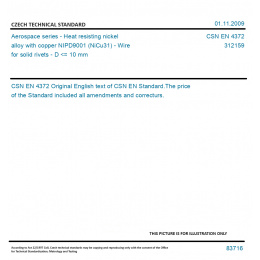 CSN EN 4372 - Aerospace series - Heat resisting nickel alloy with ...