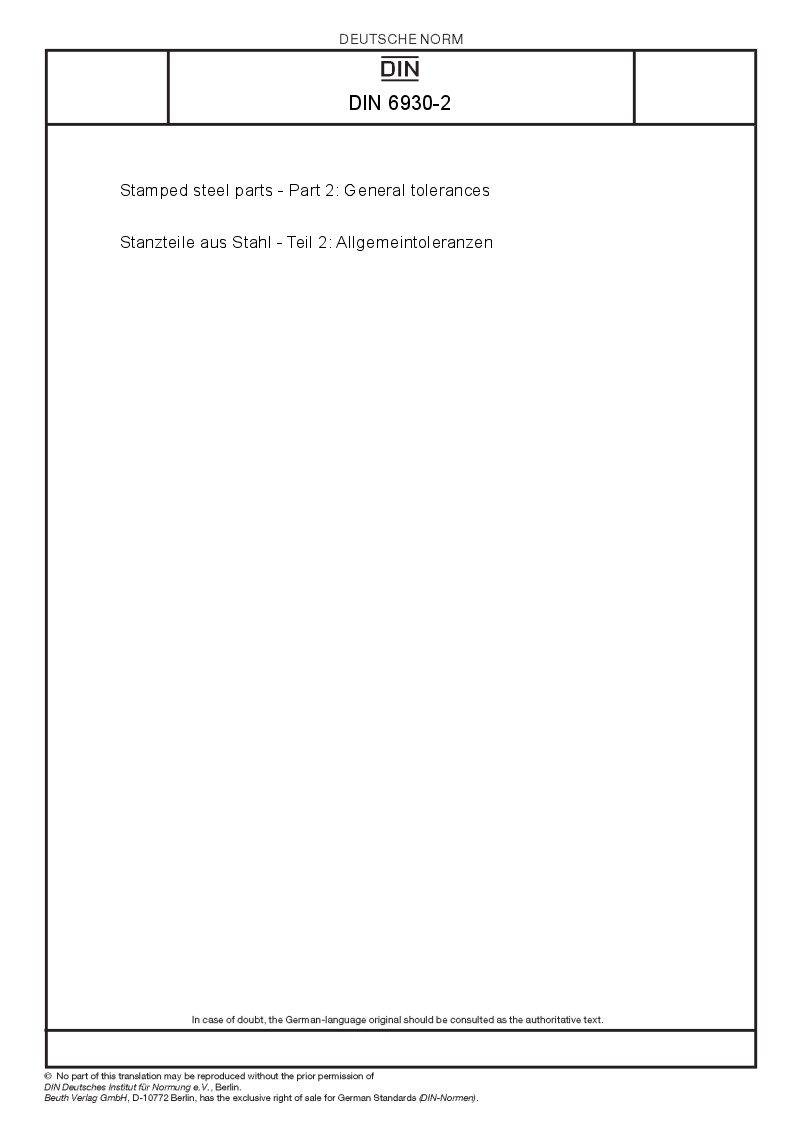 DIN 6930-2 - European Standards