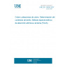 UNE EN 14939:2007 Copper and copper alloys - Determination of beryllium content - FAAS method