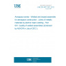 UNE EN 4677-001:2012 Aerospace series - Welded and brazed assemblies for aerospace construction - Joints of metallic materials by electron beam welding - Part 001: Quality of welded assemblies (Endorsed by AENOR in July of 2012.)