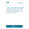 UNE EN 4677-001:2012 Aerospace series - Welded and brazed assemblies for aerospace construction - Joints of metallic materials by electron beam welding - Part 001: Quality of welded assemblies (Endorsed by AENOR in July of 2012.)