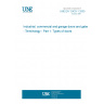 UNE EN 12433-1:2000 Industrial, commercial and garage doors and gates - Terminology - Part 1: Types of doors