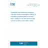 UNE EN ISO 9360-1:2009 Anaesthetic and respiratory equipment - Heat and moisture exchangers (HMEs) for humidifying respired gases in humans - Part 1: HMEs for use with minimum tidal volumes of 250 ml (ISO 9360-1:2000)