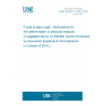 UNE CEN/TS 17062:2019 Foods of plant origin - Multimethod for the determination of pesticide residues in vegetable oils by LC-MS/MS (QuOil) (Endorsed by Asociación Española de Normalización in October of 2019.)