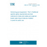 UNE EN 13451-3:2023+A1:2026 Swimming pool equipment - Part 3: Additional specific safety requirements and test methods for inlets and outlets and water/air based water leisure features installed in pools for public use UNE EN 13451-3:2023+A1:2026 Swimming pool equipment - Part 3: Additional specific safety requirements and test methods for inlets and outlets and water/air based water leisure features installed in pools for public use