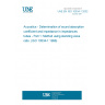 UNE EN ISO 10534-1:2002 Acoustics - Determination of sound absorption coefficient and impedance in impedances tubes - Part 1: Method using standing wave ratio. (ISO 10534-1:1996)