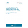 UNE EN ISO 9773:1998 PLASTICS. DETERMINATION OF BURNING BEHAVIOUR OF THIN FLEXIBLE VERTICAL SPECIMENS IN CONTACT WITH A SMALL-FLAME IGNITION SOURCE. (ISO 9773:1998). UNE EN ISO 9773:1998 PLASTICS. DETERMINATION OF BURNING BEHAVIOUR OF THIN FLEXIBLE VERTICAL SPECIMENS IN CONTACT WITH A SMALL-FLAME IGNITION SOURCE. (ISO 9773:1998).