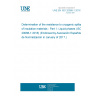 UNE EN ISO 20088-1:2016 Determination of the resistance to cryogenic spillage of insulation materials - Part 1: Liquid phases (ISO 20088-1:2016) (Endorsed by Asociación Española de Normalización in January of 2017.)