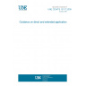 UNE CEN/TS 15117:2009 Guidance on direct and extended application